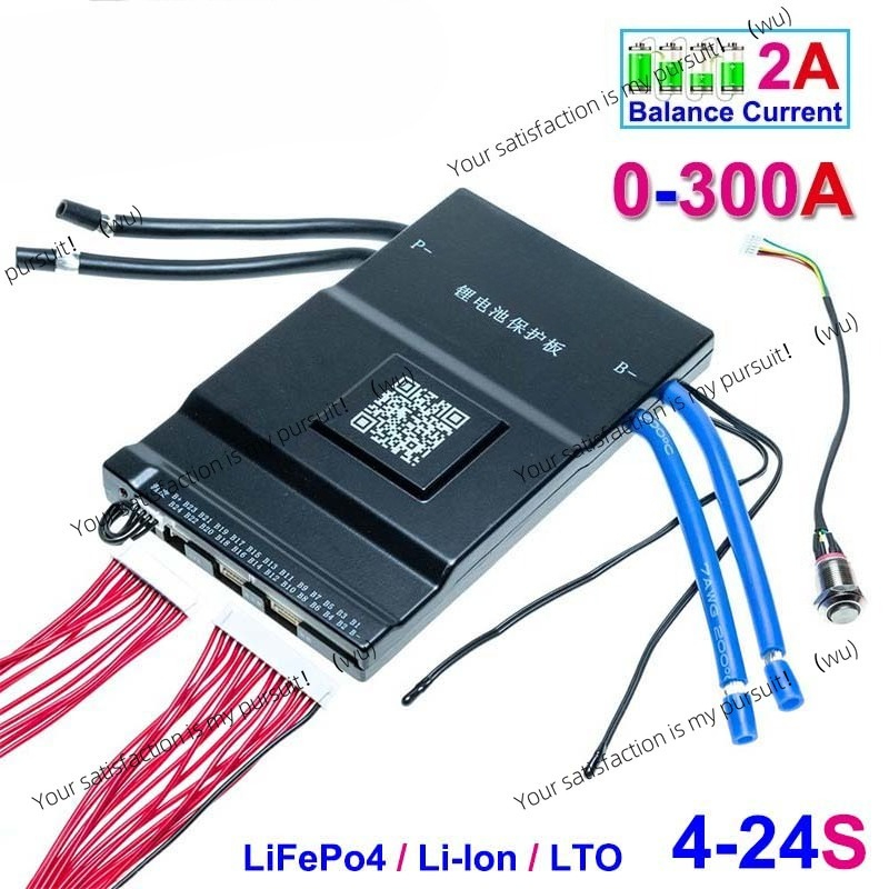 Smart Bms 24S 200A Bluetooth Lifepo4 - Smart Bluetooth Active Balance Li-Ion LiFePo4