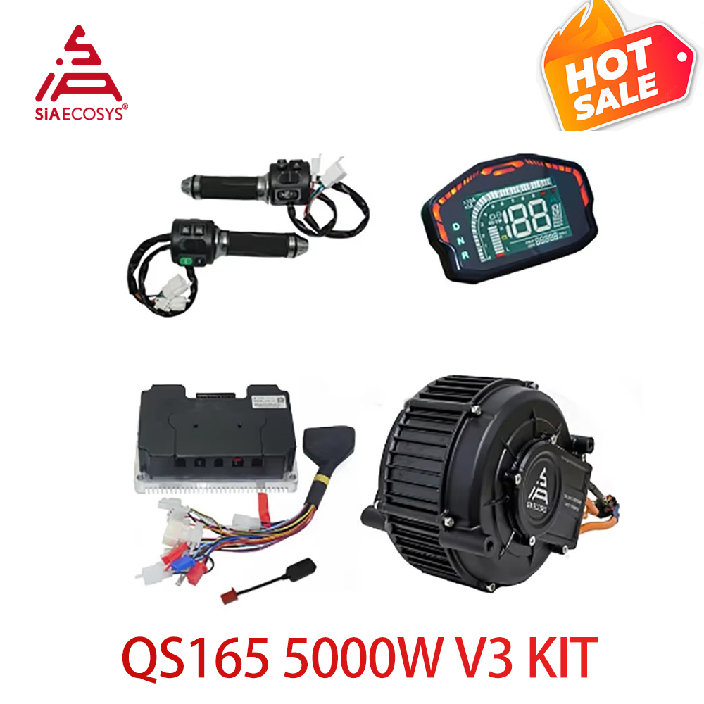 Mid Drive Motor Kit 72V 5000W - QS165 V2 5000W 72V Mid Drive