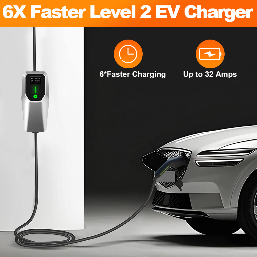 J1772 Evse 32A Level 2 Charger - Junsun 32A Level 1&2 EV Charger