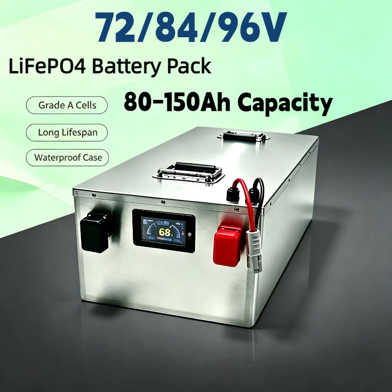 LIFEPO4 Battery Pack with BMS  - огляд і ціна Lifepo4 72V 100Ah Battery Pack Ev