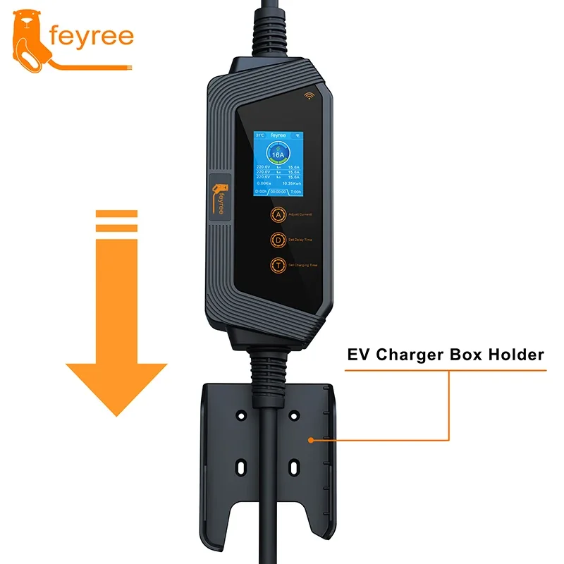 feyree 11KW 16A 3Phase Type2 P - огляд і ціна Type 2 Portable Ev Charger 11Kw Cee