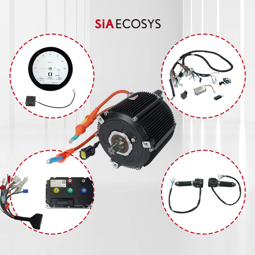 SiAECOSYS D133A-65 5000W 72V M - огляд і ціна Mid Drive Motor Kit 72V 5000W