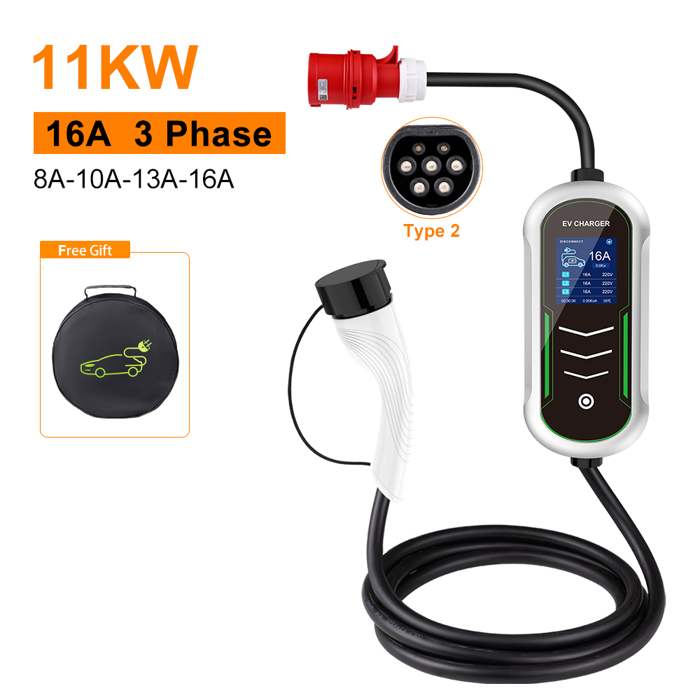 IPENGEN 11KW EV Portable Charg - огляд і ціна Type 2 Portable Ev Charger 11Kw Cee