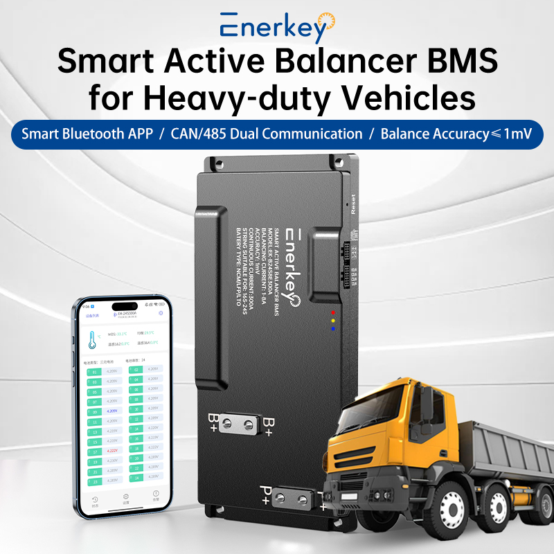 Enerkey Smart BMS 16S-24S 200A - огляд і ціна Smart Bms 24S 200A Bluetooth Lifepo4