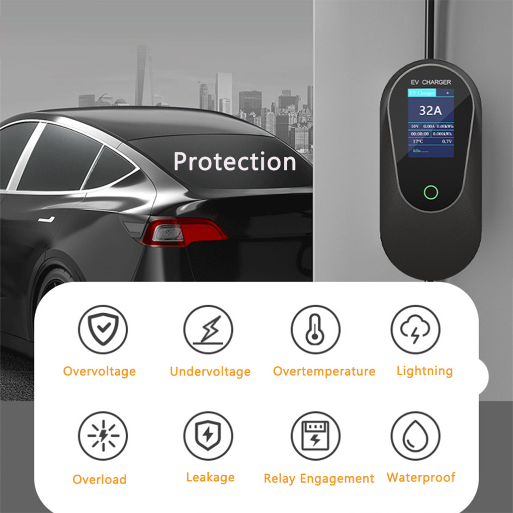Type-2 Portable EV Charger 22K - огляд і ціна Ev Charger Type 2 22Kw 32A 3 Phase