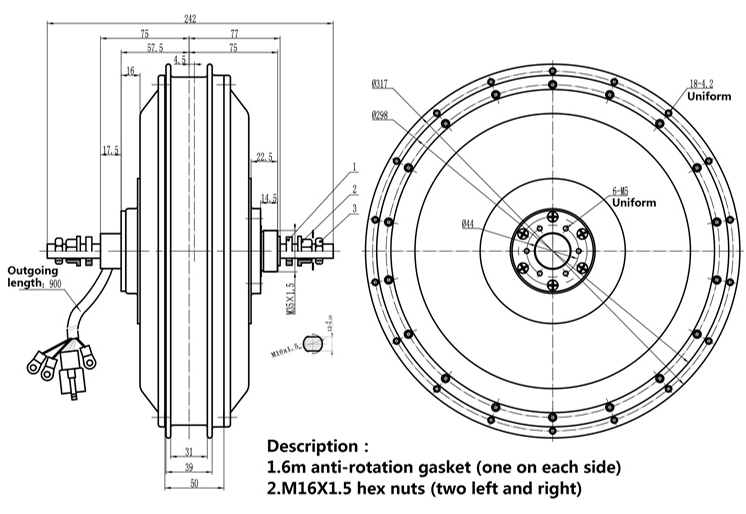 QS 273 V3 72v 8000W Ebike kit  - огляд і ціна Qs Motor 273 8000W Hub Motor