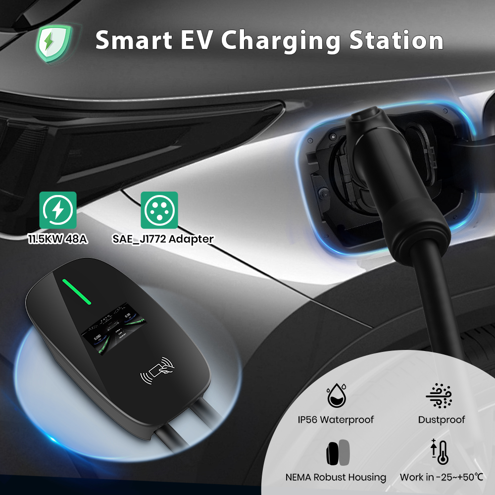 Junsun Level 2 EV Charger 48A  - огляд і ціна J1772 Evse 32A Level 2 Charger