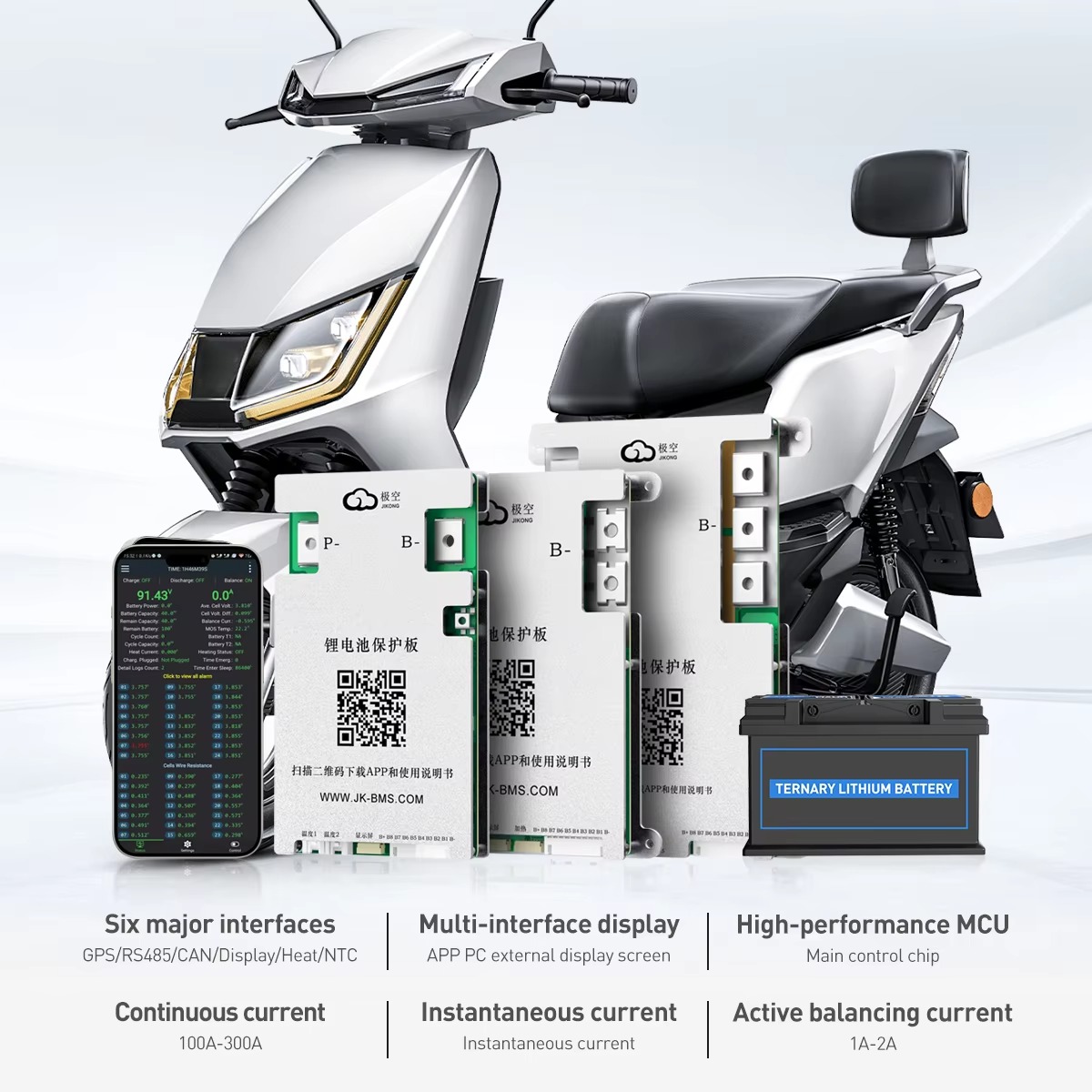 JIKONG JK-B2A24S30P Smart BMS  - огляд і ціна Smart Bms 24S 200A Bluetooth Lifepo4