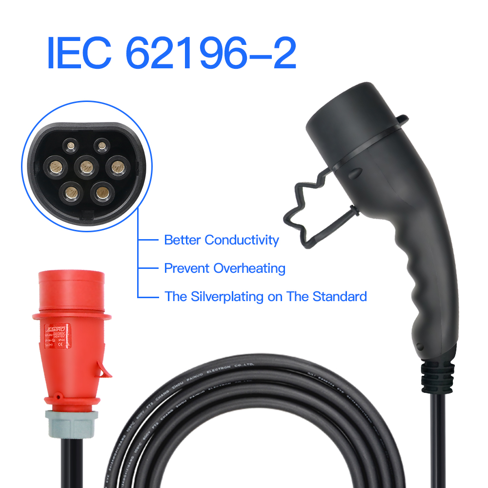3.5M Cable Type2 EV Portable C - огляд і ціна Type 2 Portable Ev Charger 11Kw Cee