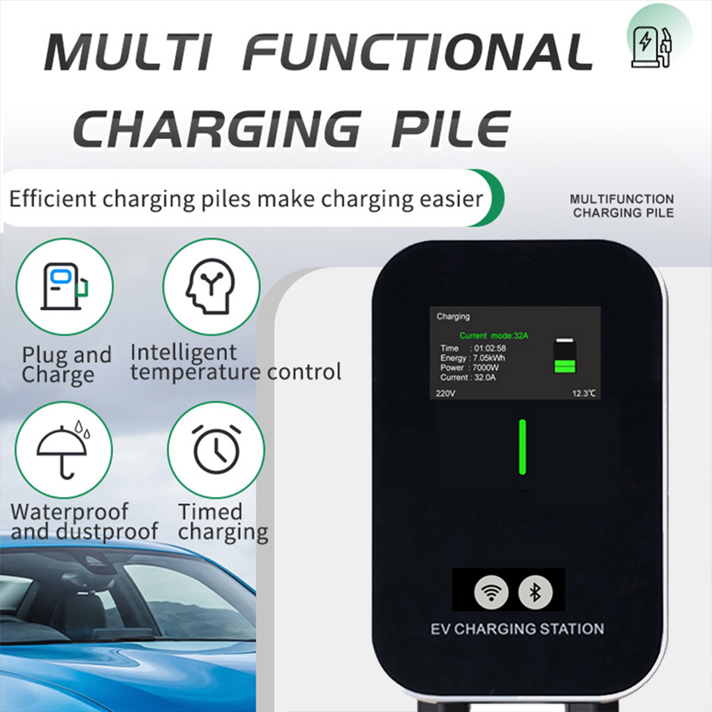 TYPE-2 Wallbox EV Charger 7KW  - огляд і ціна Ev Charger Type 2 22Kw 32A 3 Phase