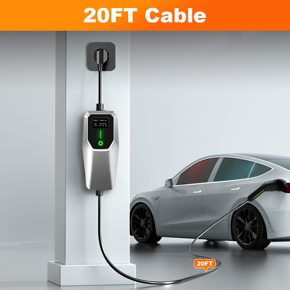 Junsun 32A Level 1&2 EV Charge - огляд і ціна J1772 Evse 32A Level 2 Charger