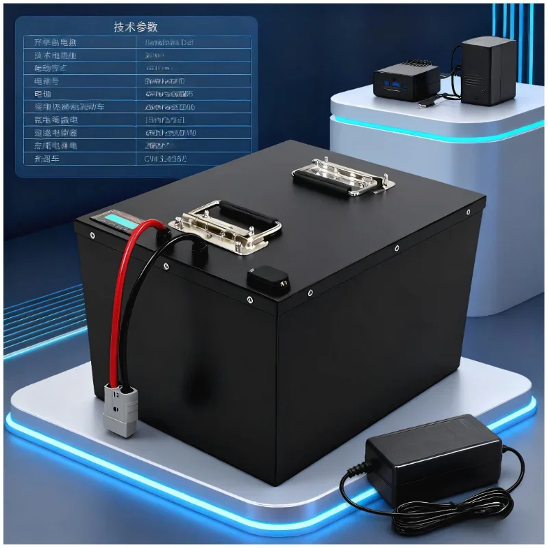 LIFEPO4 Battery Pack with BMS  - огляд і ціна Lifepo4 72V 100Ah Battery Pack Ev